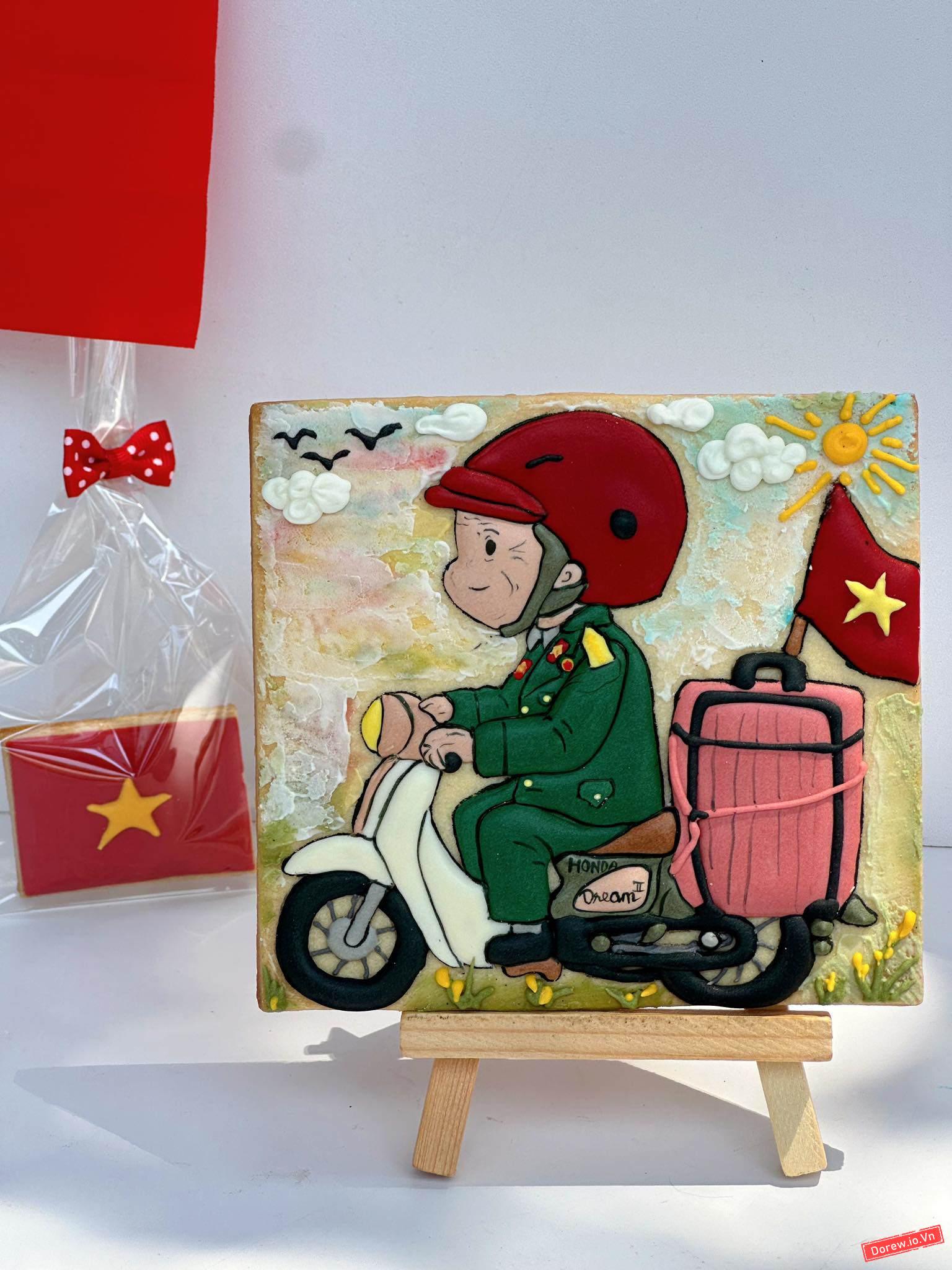 Bánh quy chủ đề 50 năm thống nhất đất nước