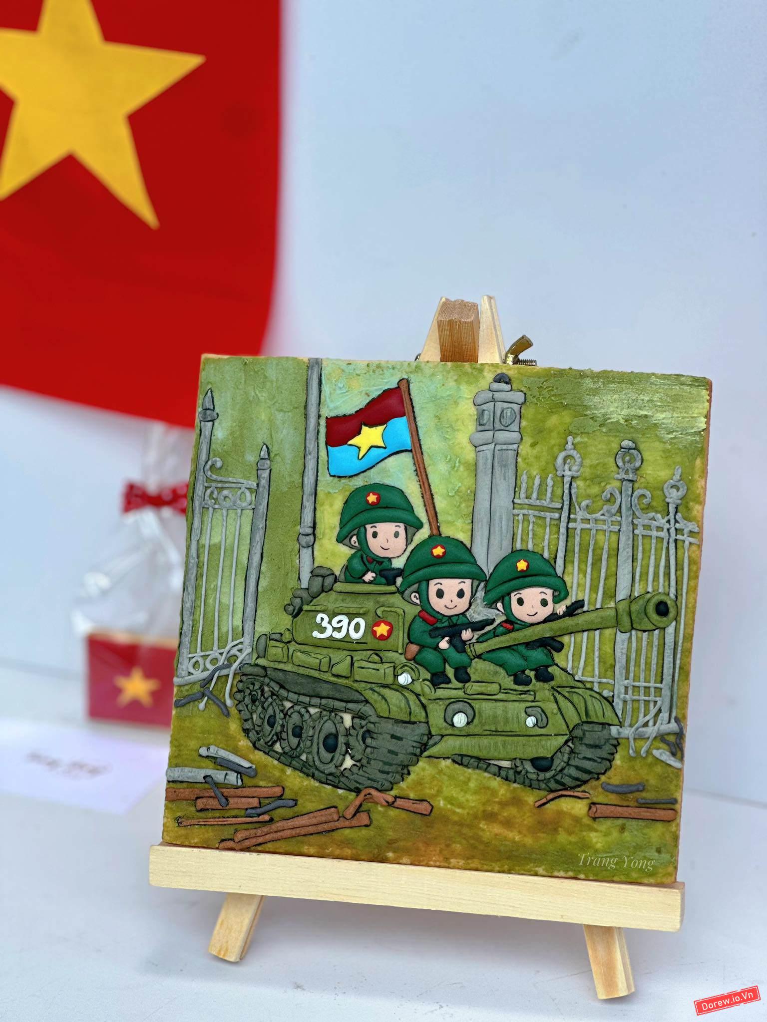 Bánh quy chủ đề 50 năm thống nhất đất nước