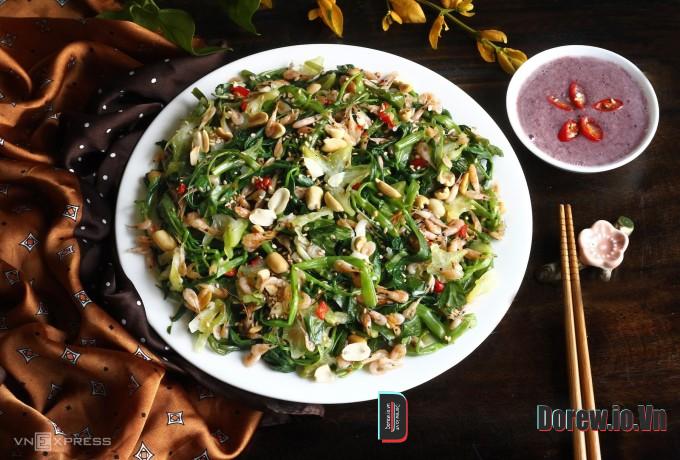 Nộm rau muống tôm đồng