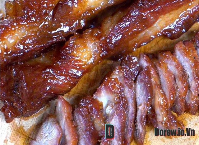 Thịt xá xíu chiên chảo