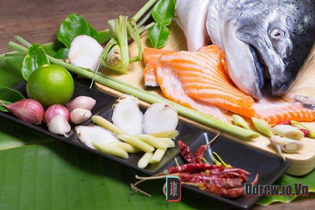 Sơ chế cá hồi 1