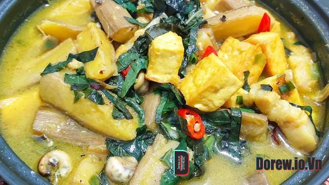 Thành phẩm món ốc chuối đậu