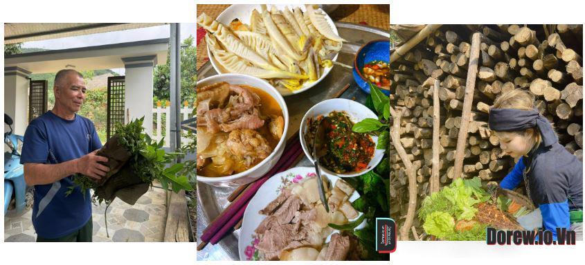 Yến phụ giúp bố chế biến các món ăn dân dã ở quê nhà, mong muốn lan tỏa văn hóa ẩm thực bản địa truyền thống