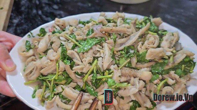 Dạ dày xào rau răm 3