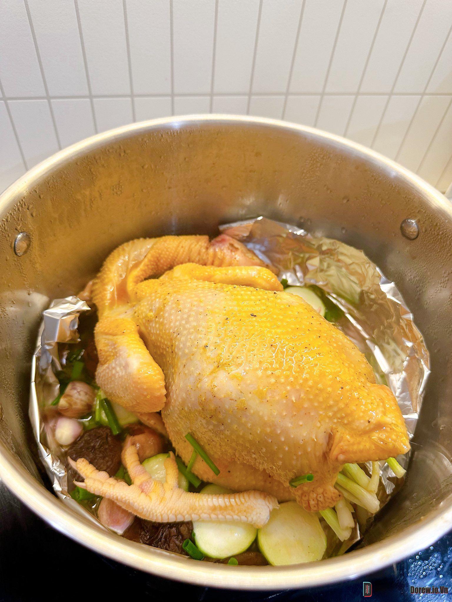 Hấp gà