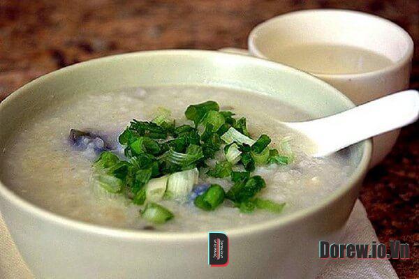 Cháo trắng hành lá