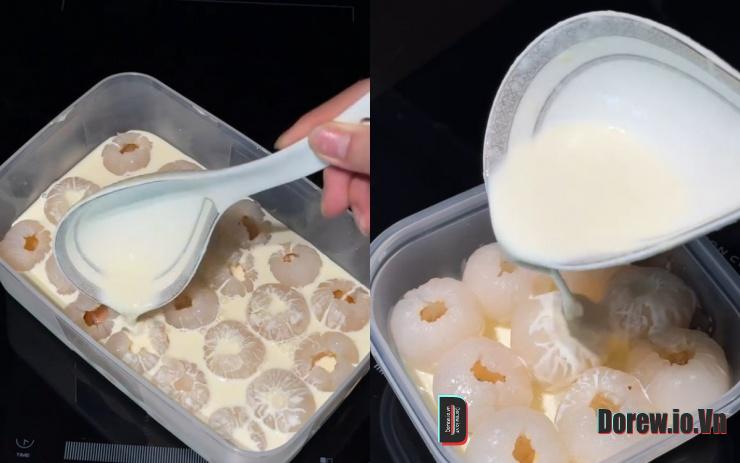 Nấu hỗn hợp sữa