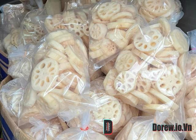 Củ sen đã được làm sạch