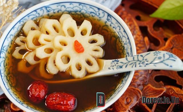 Chè củ sen táo đỏ