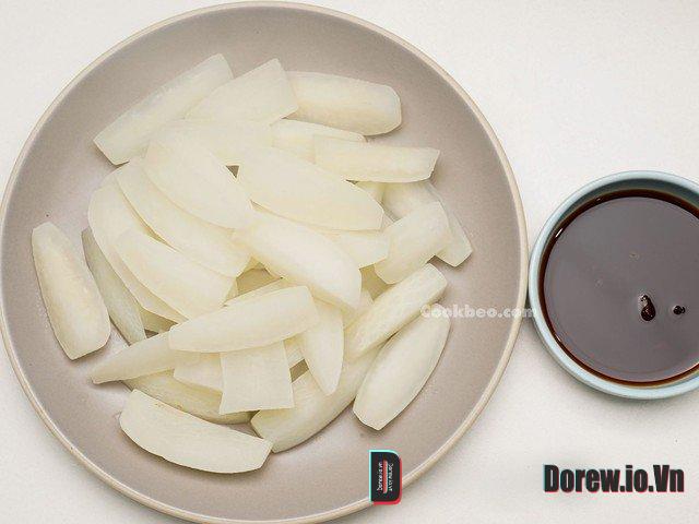 Củ cải luộc