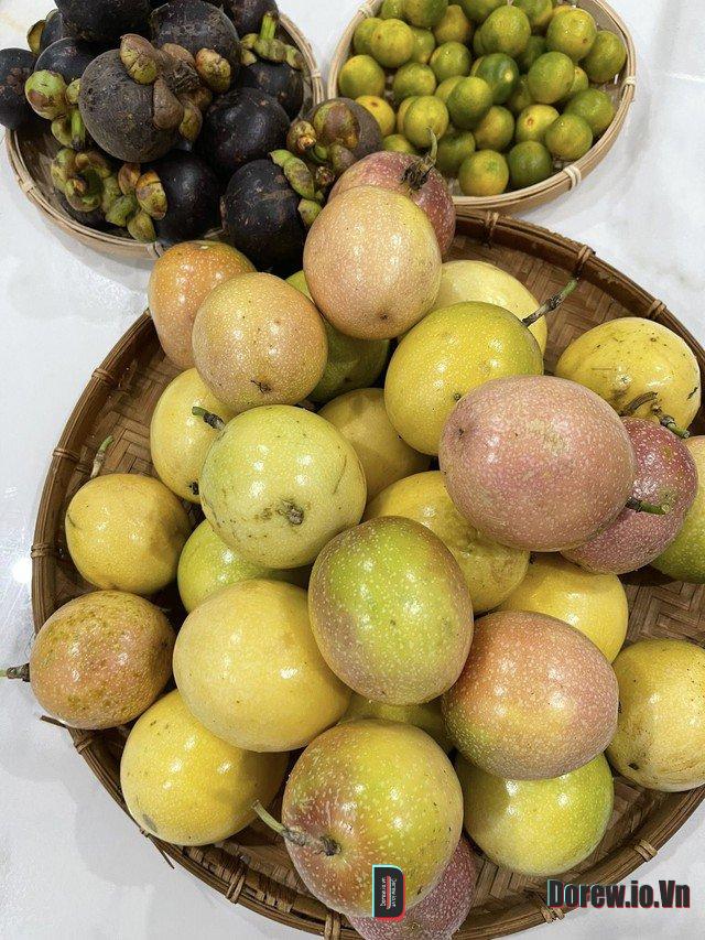 Nguyên liệu trà măng cụt chanh dây
