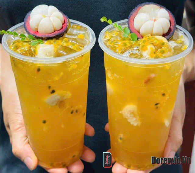 Thành phẩm trà măng cụt chanh dây