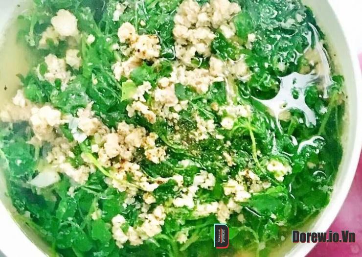 Canh Cải Xoong Thịt Băm