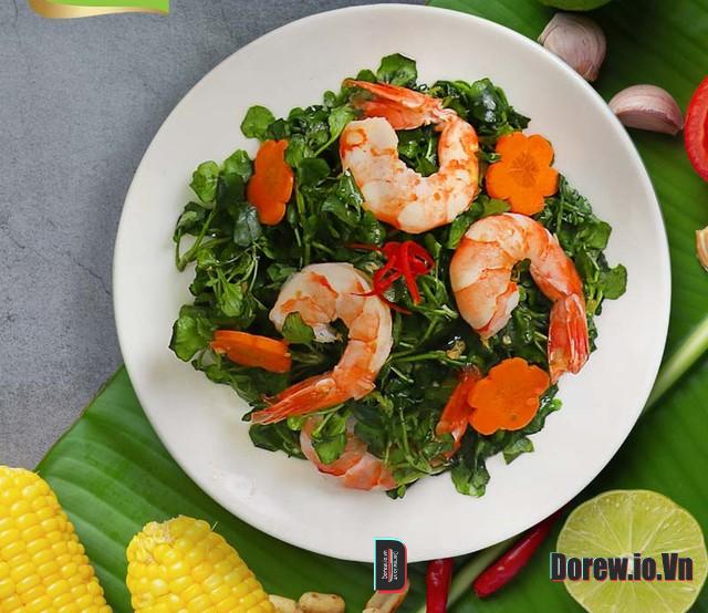 Cải Xoong Xào Tôm