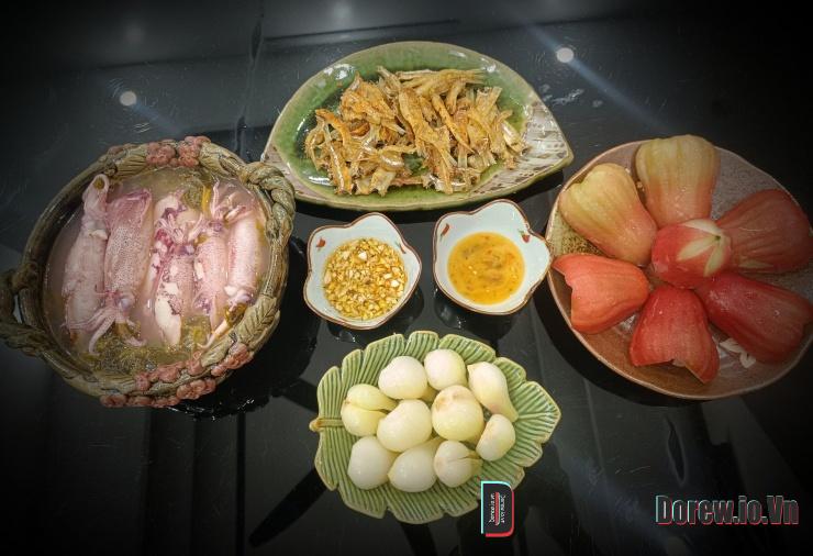 Canh mực lá vông vang