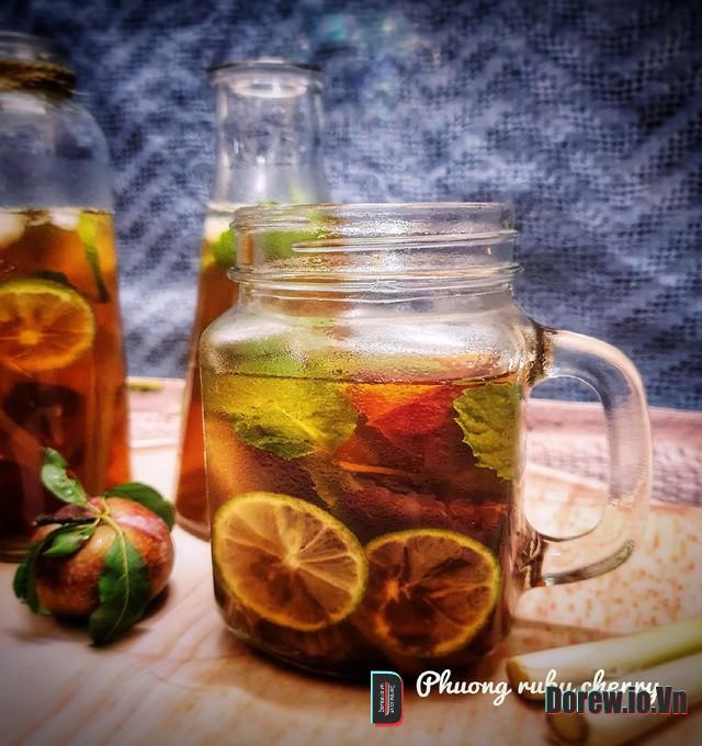 Trà mận chanh sả