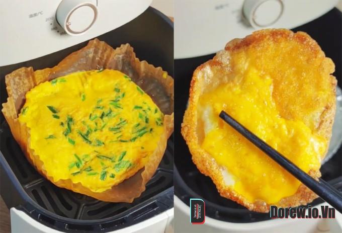 Mẹo Rán Trứng Rảnh Tay Bằng Nồi Chiên Không Dầu