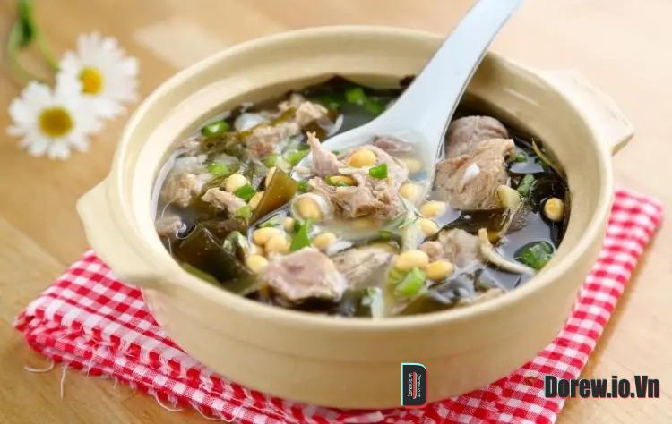 Canh sườn rong biển 3