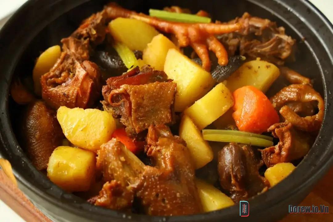Gà Hầm Khoai Tây Nấm Hương 7