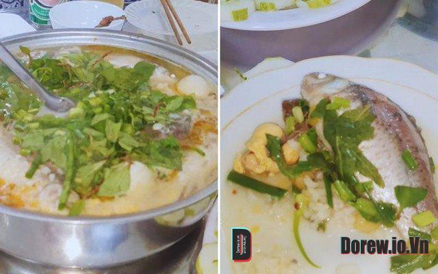 Cháo cá diếc đã nấu xong