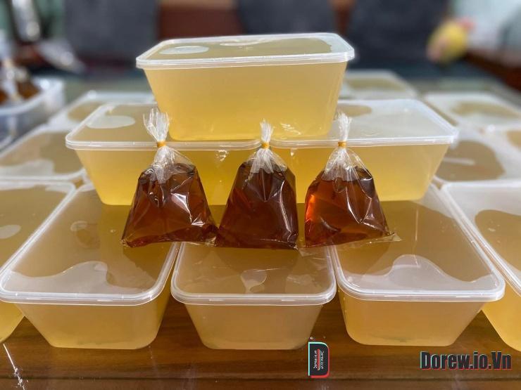 Thạch mác púp có vị chua dịu và mùi thơm đặc trưng.