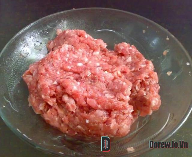 Tôm kho thịt băm 1