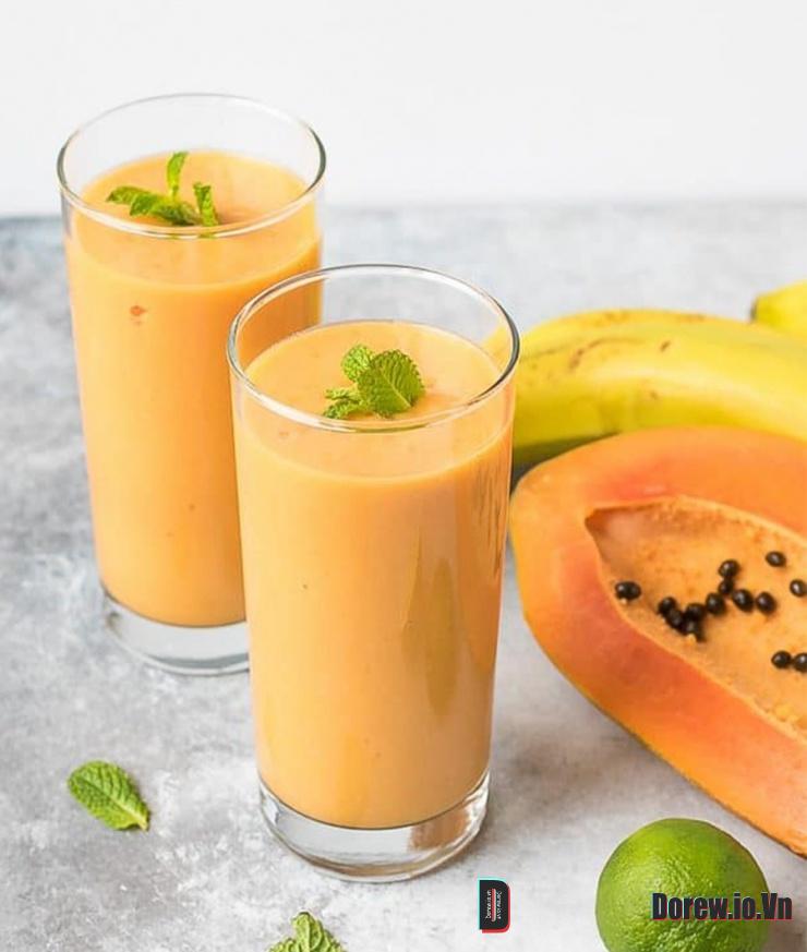 Sinh Tố Đu Đủ Chuối